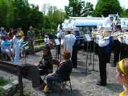 Phot of West Genesee High School Band at celebration